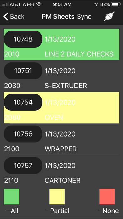 CAMS Preventive Maintenance Screenshot