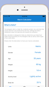 Keto Calculator - Keto Buddy screenshot