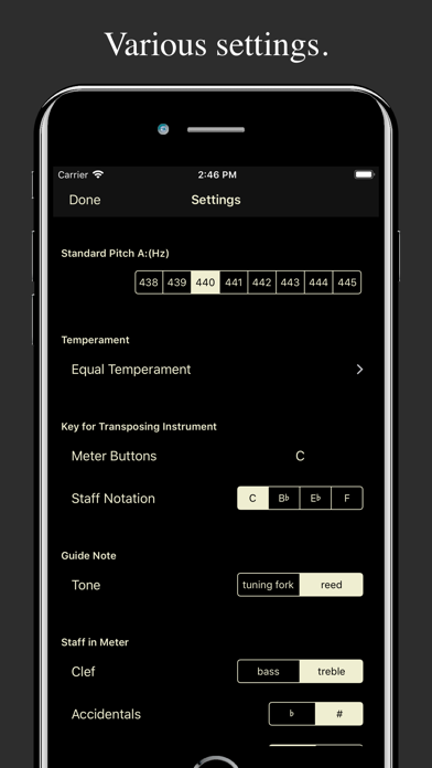 Screenshot #3 pour Chromatic Tuner TN-1M