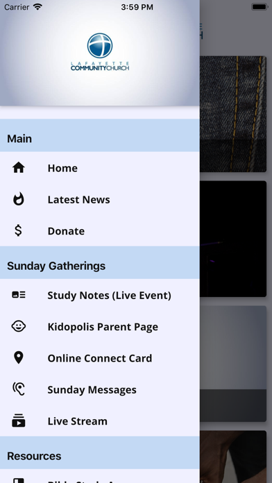Lafayette Community Church Screenshot