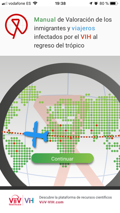VIH y Viajes Screenshot
