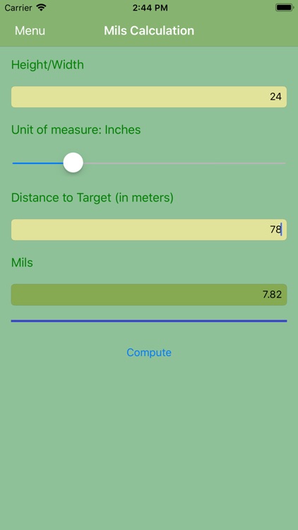 iMilDotCalc screenshot-3