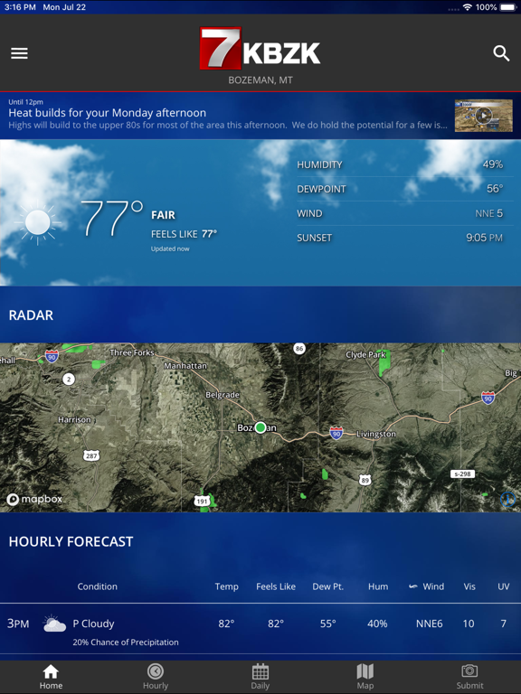 Screenshot #4 pour KBZK Montana Weather