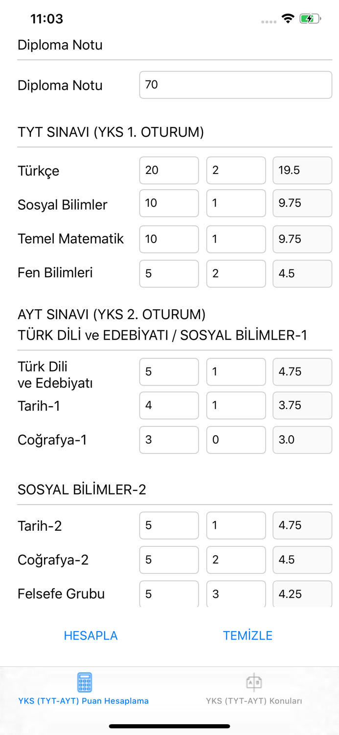 Üniversite Hazırlık YKS