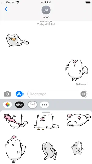 Smiling Cat Animated Stickers screenshot 3