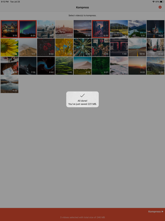 Screenshot #5 pour Kompress - Video compression