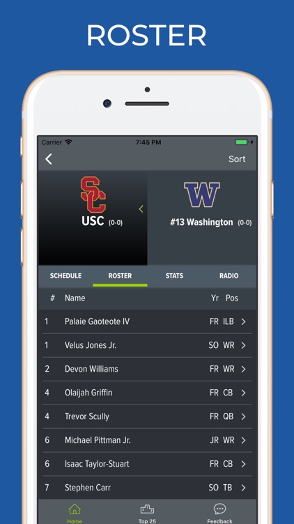 USC Football Schedules