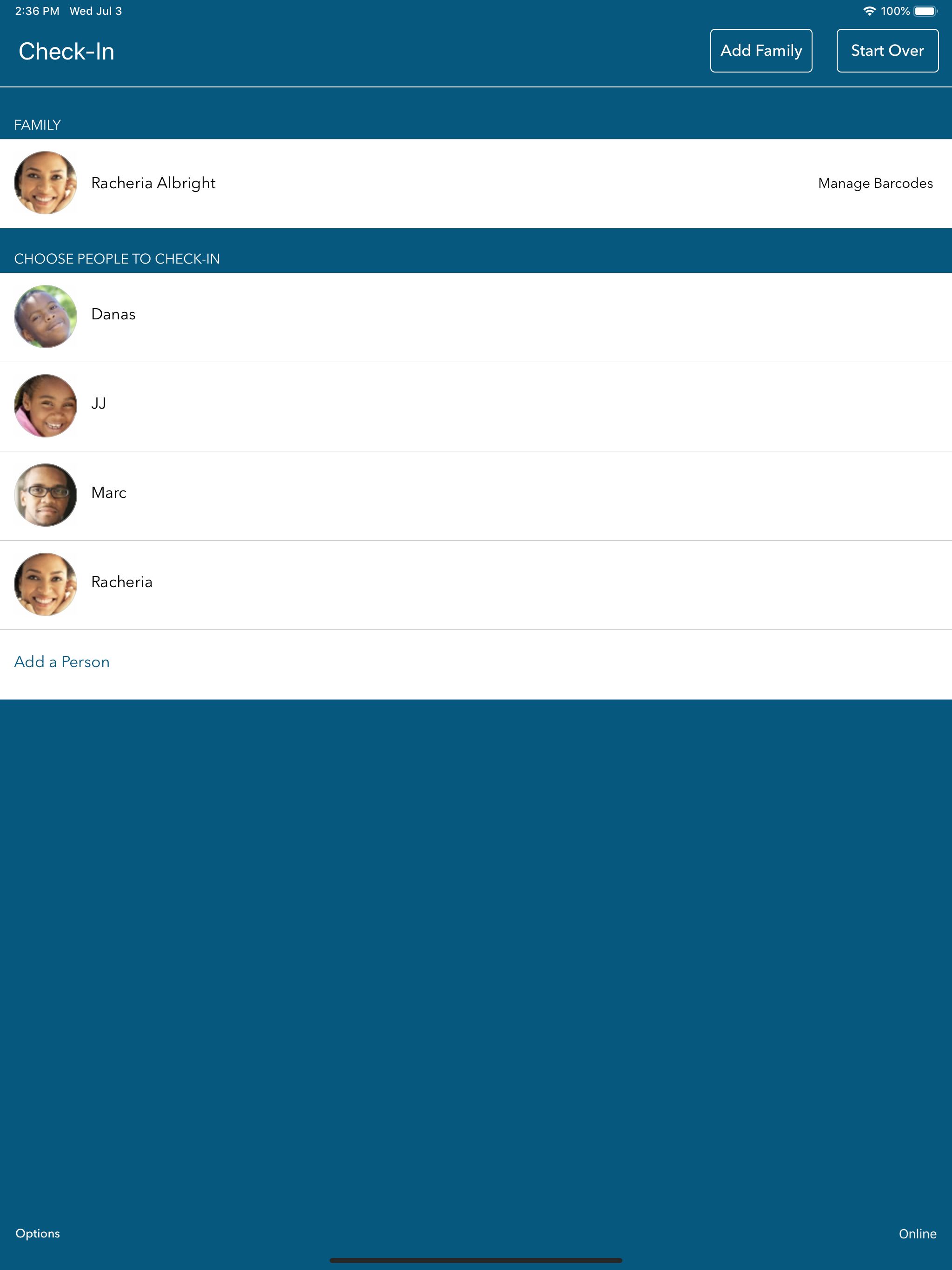 ShelbyNEXT Check-in App