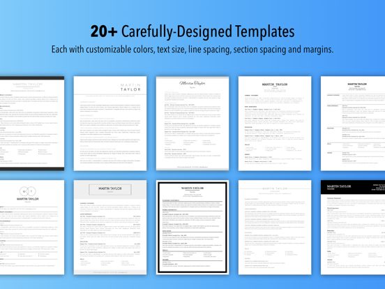 Resumes by Nobody - Resume Builder, 25 Templates screenshot