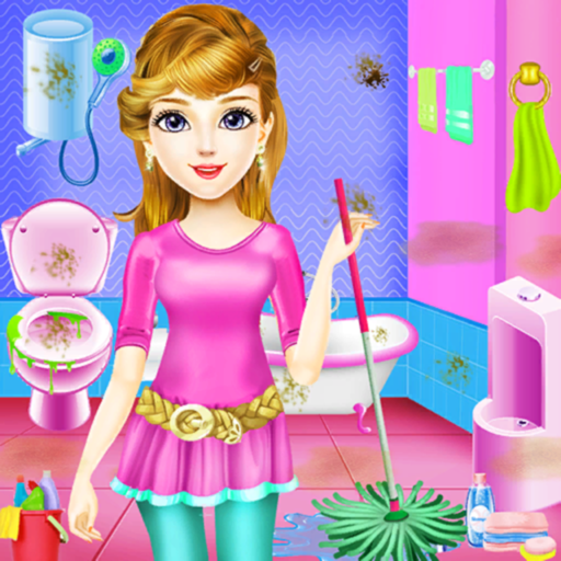 Baby Doll House Cleaning app icon
