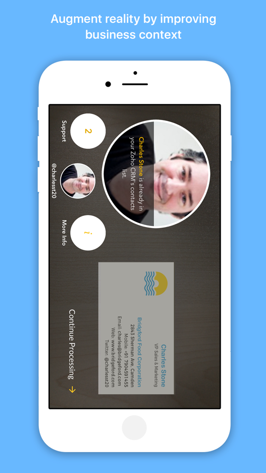 #2. Card Scanner (iOS) By: Zoho Corporation
