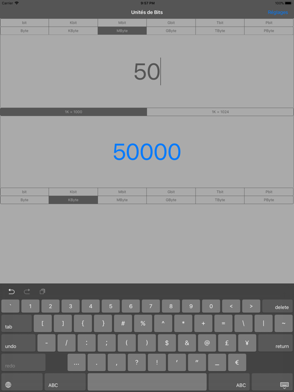 Screenshot #4 pour Unités de Bits