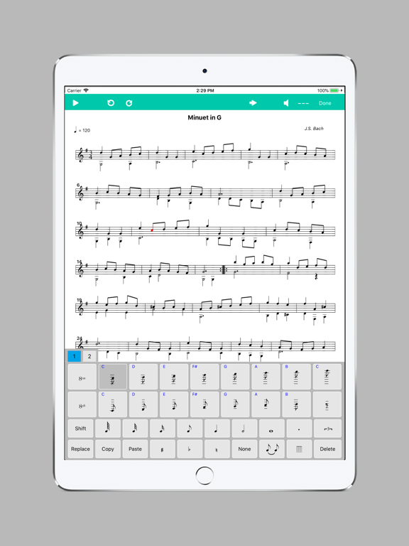 Score Creator for iPad - Music notation & composition screenshot