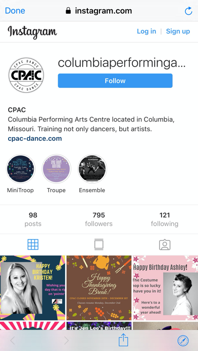 Columbia Performing Arts Centr iPhone screenshot 5 - Sports app