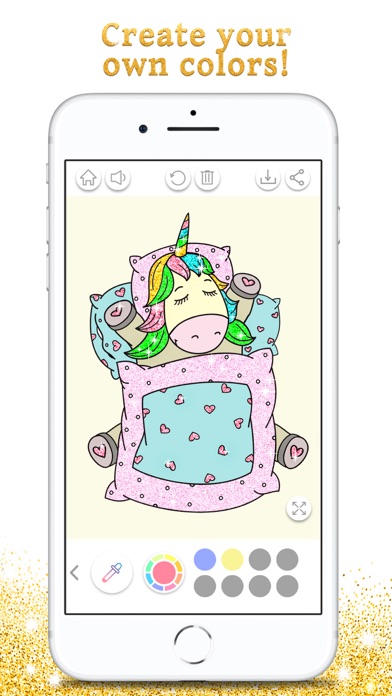 Unicorn Coloring Book Sparkle Screenshot