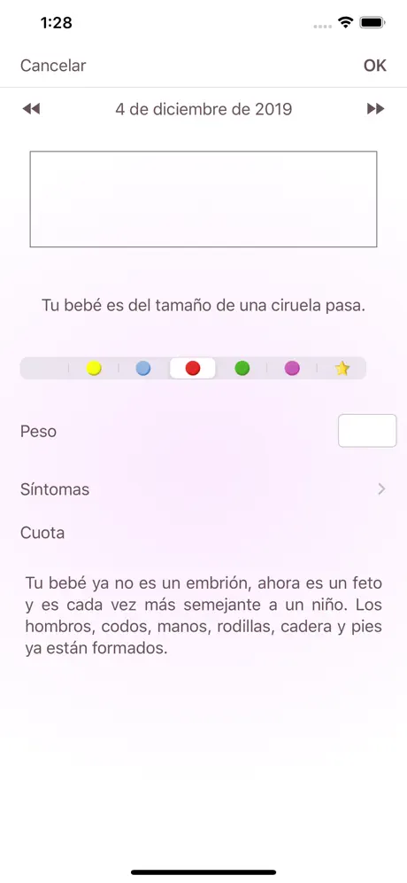Calendario del embarazo