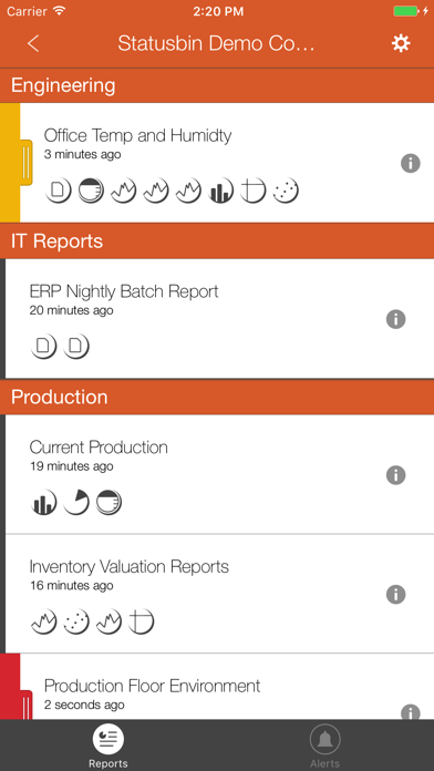 Statusbin - Mobile Reporting Screenshot