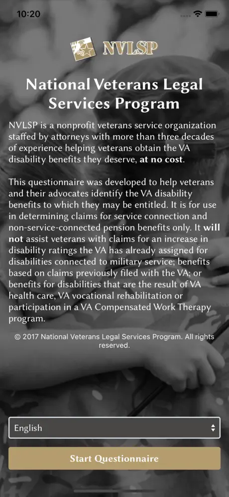 NVLSP VA Benefit Identifier