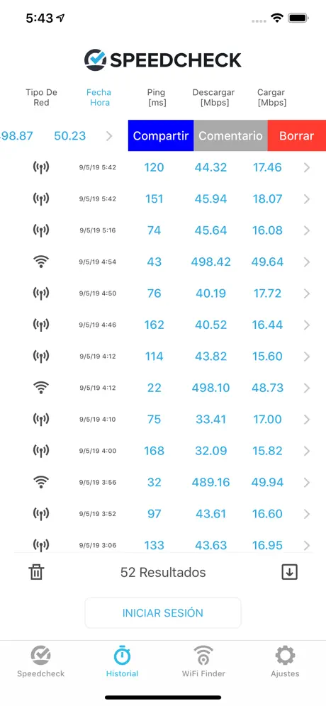 Test de Velocidad Speed Check