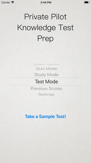 Captura de pantalla de Private Pilot Glider Test Prep en iPhone 1