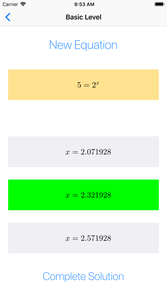 #1. Exponential Equations ++ (iOS) 由: Francesco Grassi