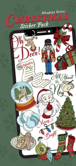 Game screenshot Woodcut Christmas Stickers mod apk