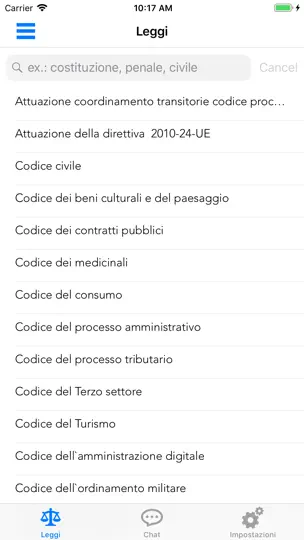Leggi Italiane Online iPhone Screenshot 2
