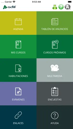 Captura de pantalla de Mi Formación en iPhone 2
