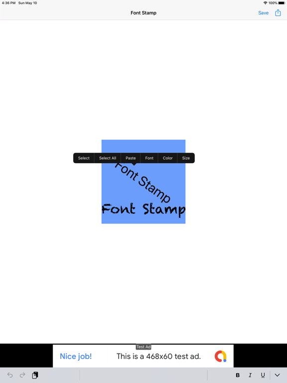 Screenshot #4 pour Font Stamp