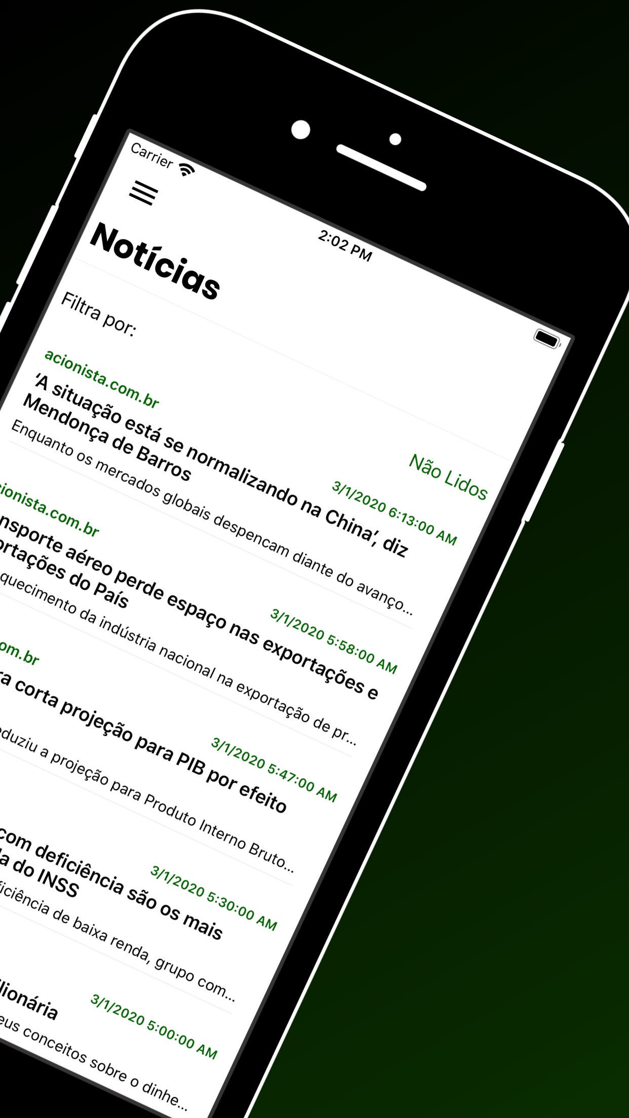 Screenshot do app Okanetrader Bolsa de Valores