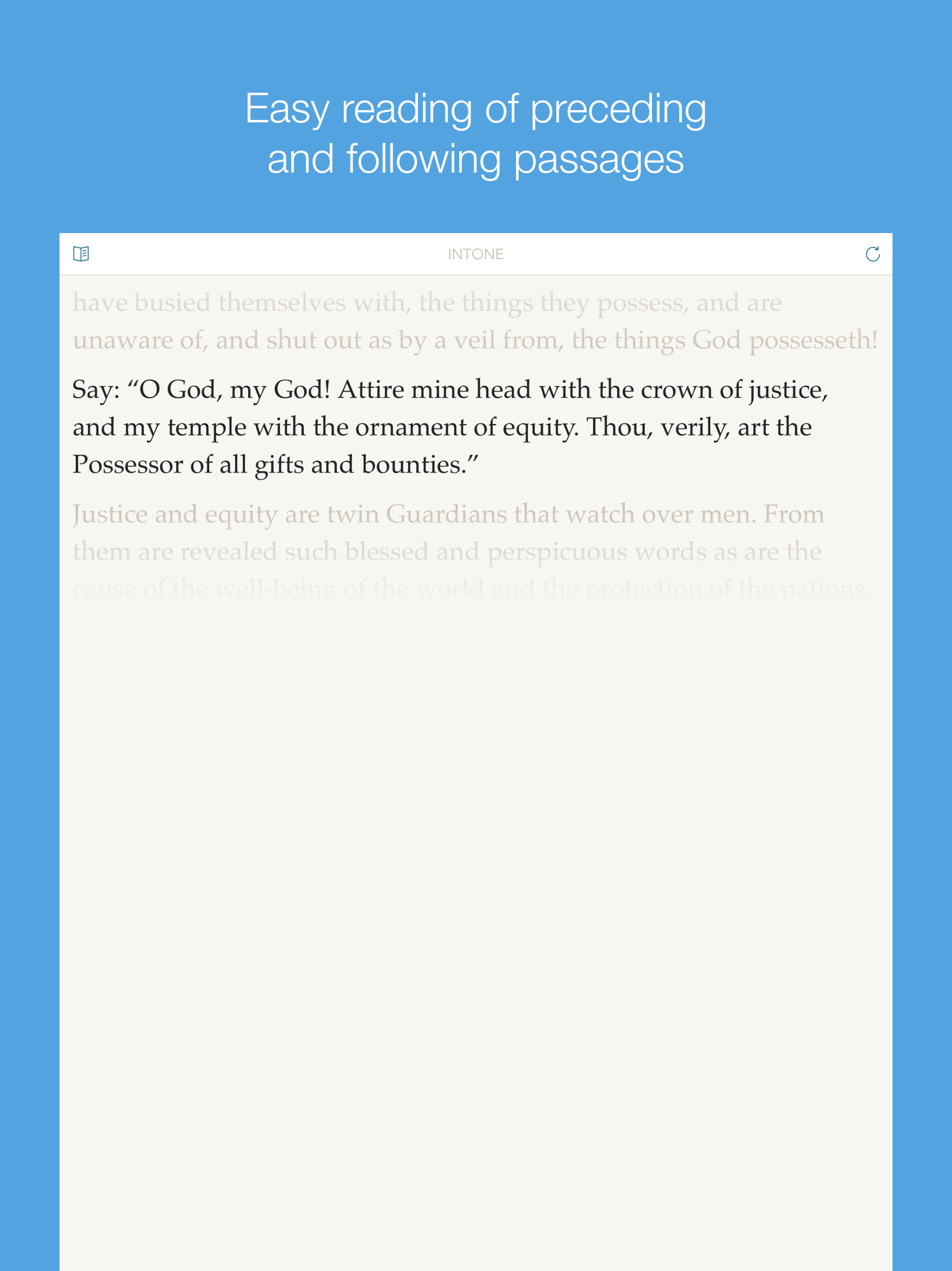 Intone – The Bahá'í Writings