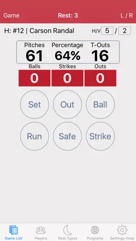 Game screenshot Baseball/Softball Pitch Count hack