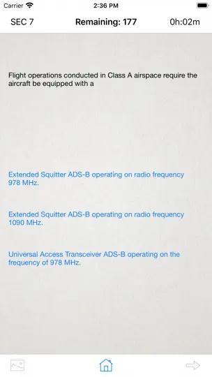 Captura de pantalla de ATP Part 121 Test Prep en iPhone 6