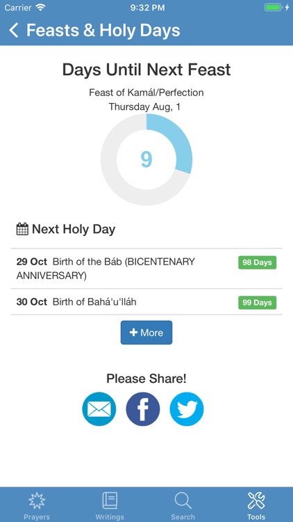 Bahá'í Prayers,Writings,Tools screenshot-9
