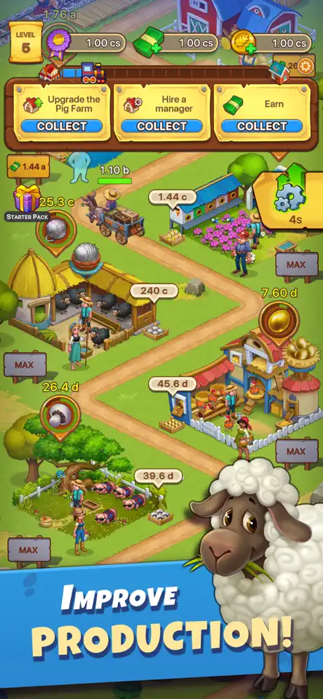 Idle Farmer: Farm Tycoon Games