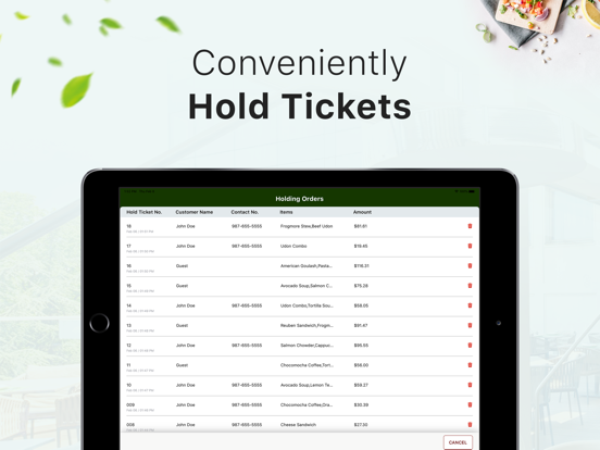 VIA POS iPad screenshot 7 - Food & Drink app