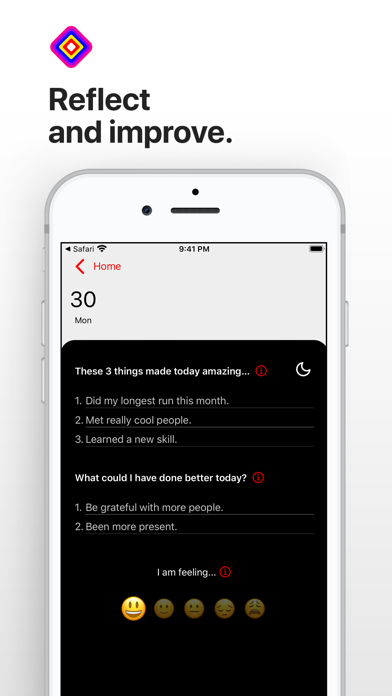 Focus Journal iPhone screenshot 3 - Productivity app