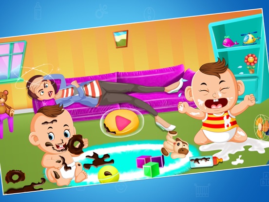 Silly Twins Baby Care Nursery iPad screenshot