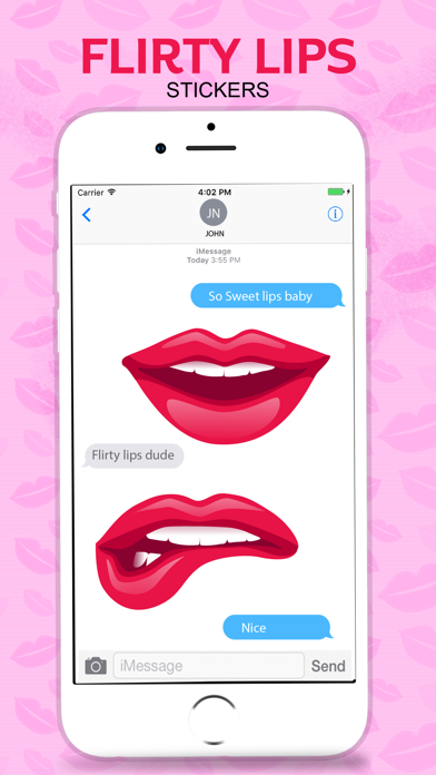 How to cancel & delete Flirty Lips Sticker from iphone & ipad 4