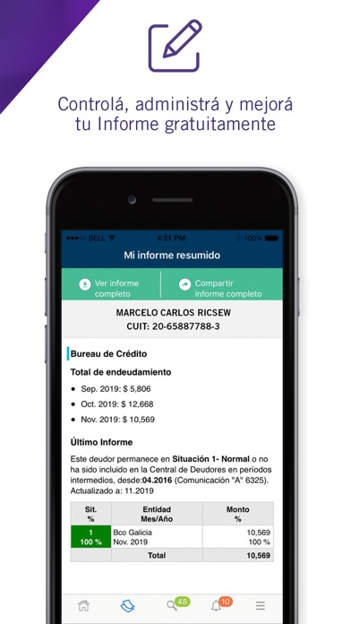 Mi Nosis Situación Crediticia Screenshot