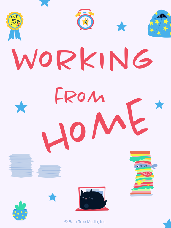 Screenshot #4 pour Working From Home Stickers