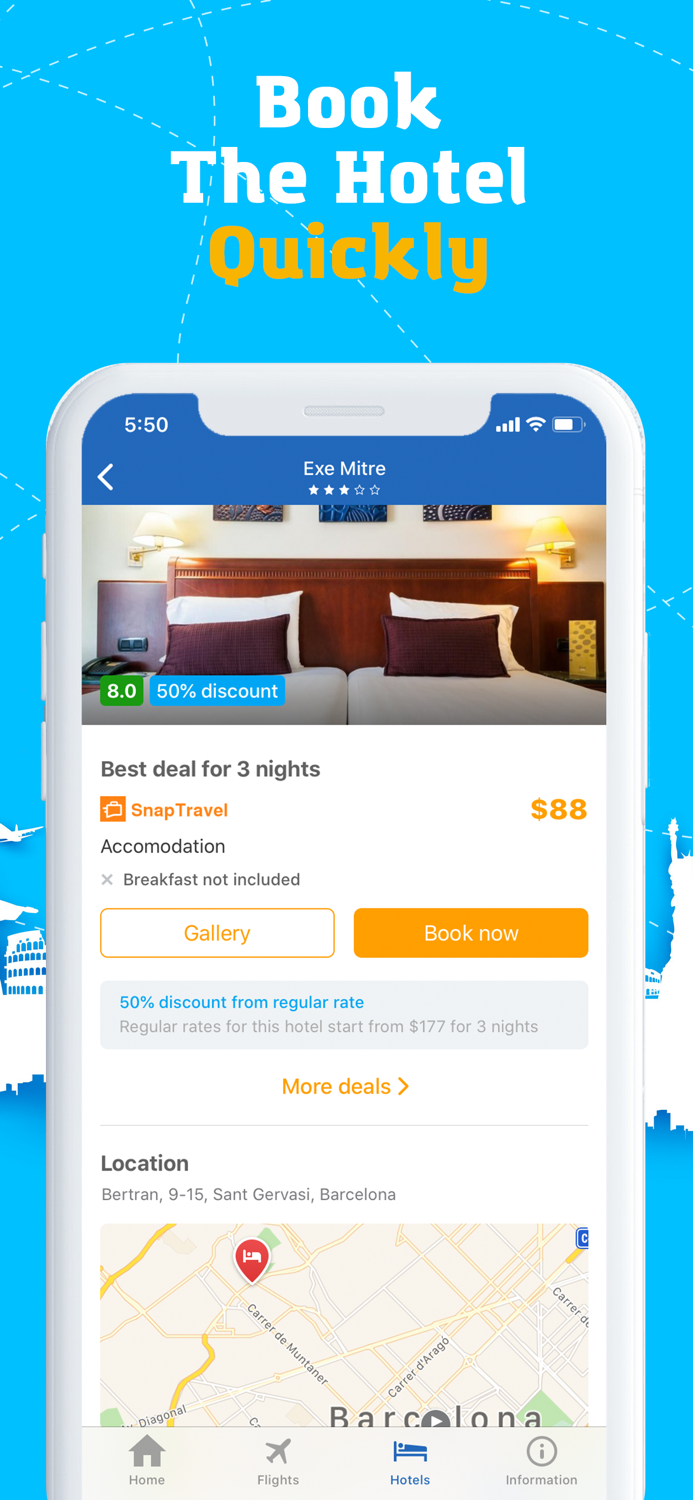 Travel. Hotels and Flights