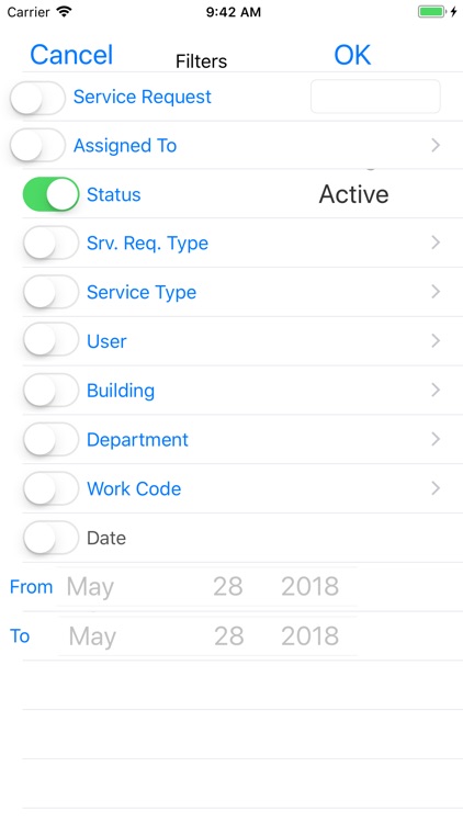 CAMS FM Service Requests
