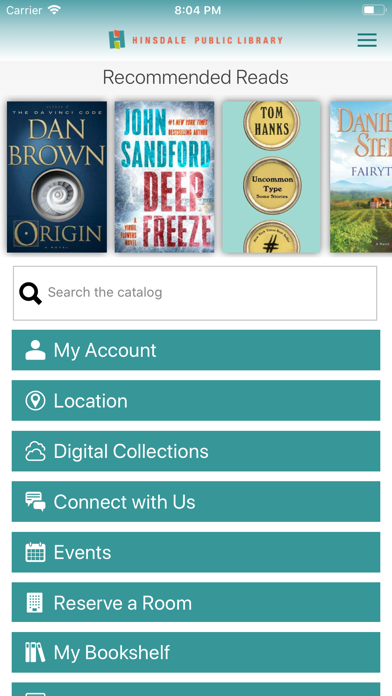 Hinsdale Public Library (IL) Screenshot