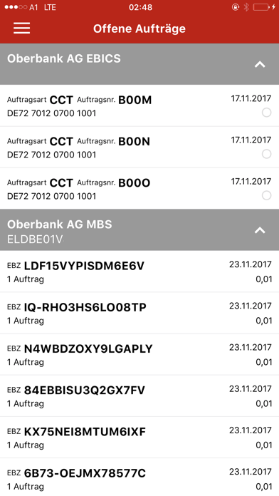 Oberbank Business App Screenshot