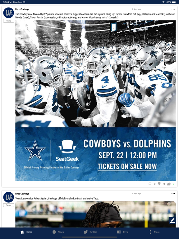 Screenshot #4 pour UltimateFan: Dallas Cowboys