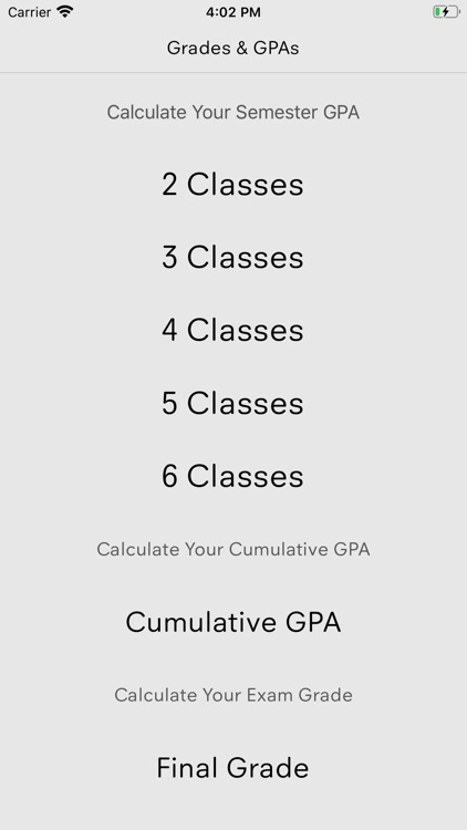 GPA Grade Calculator