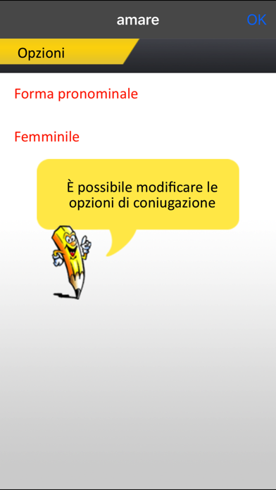 Italian verbs conjugation Screenshot