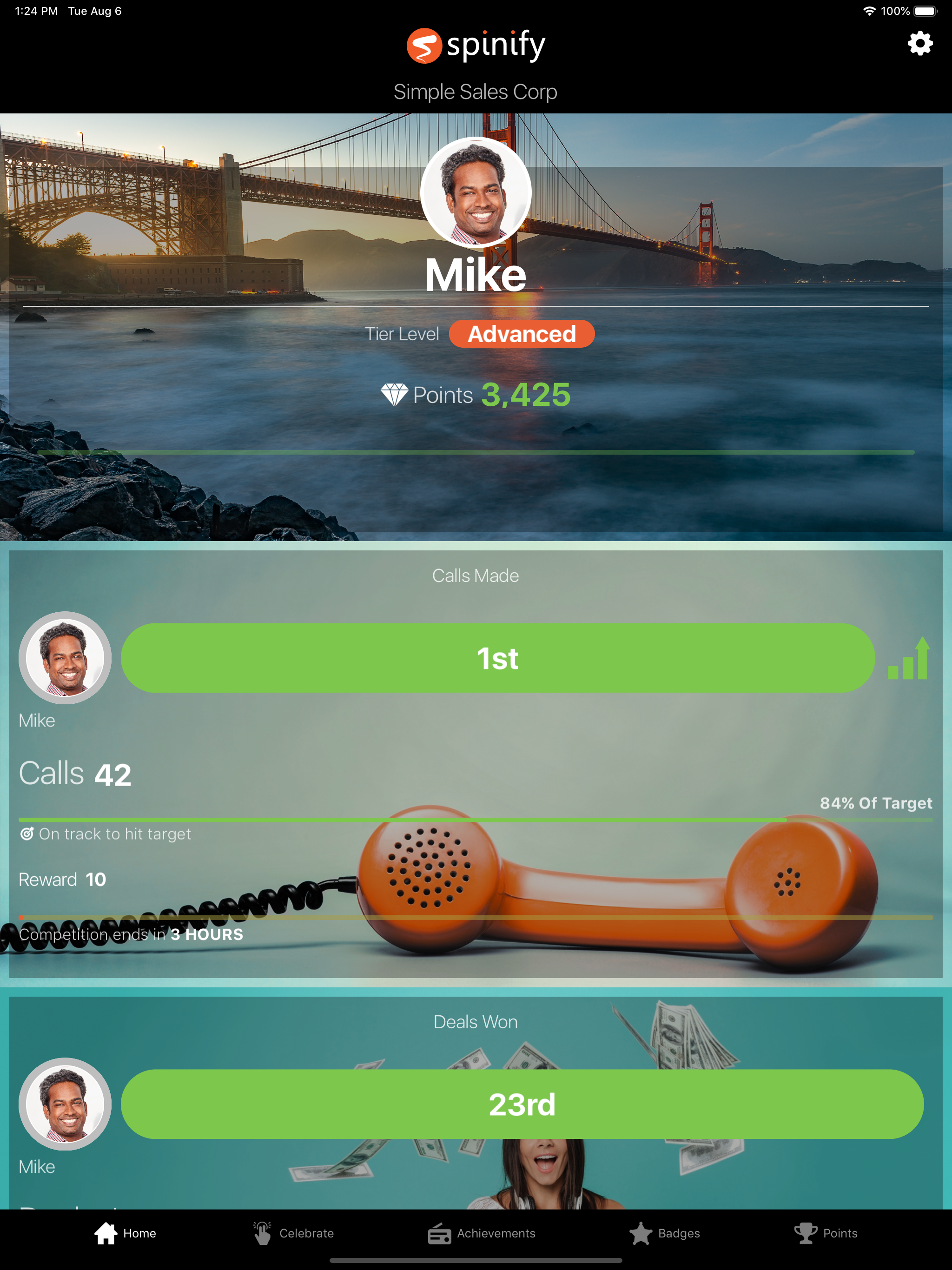 Spinify - Lively Leaderboards