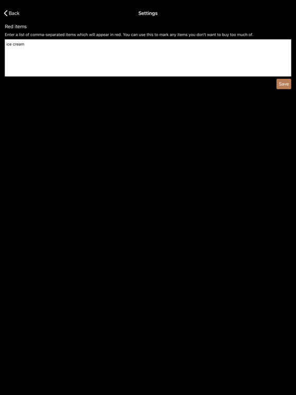 Screenshot #6 pour Healthy Shopping List